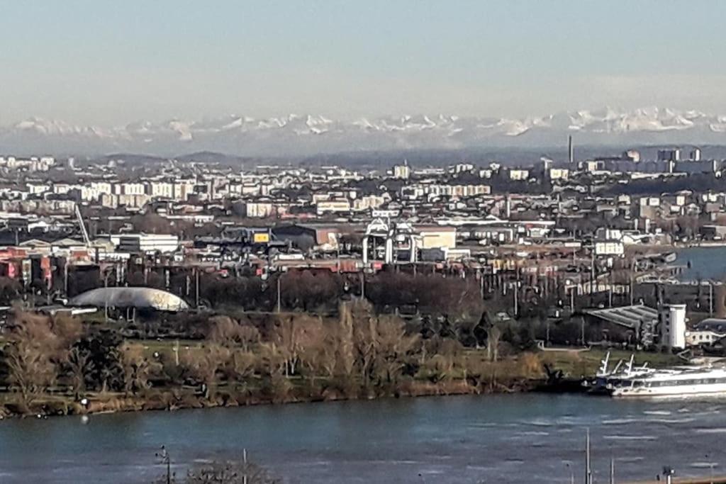 T4/5 Avec Vue Sur Les Alpes A 5 Minutes De Lyon Apartamento La Mulatiere Exterior foto